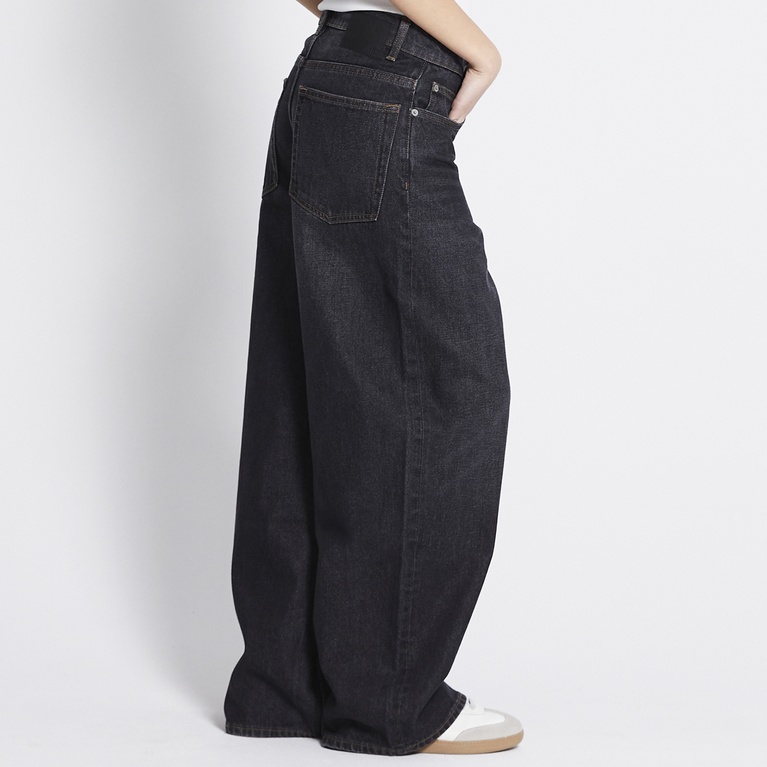Baggy wide jeans "Giant" Black Used